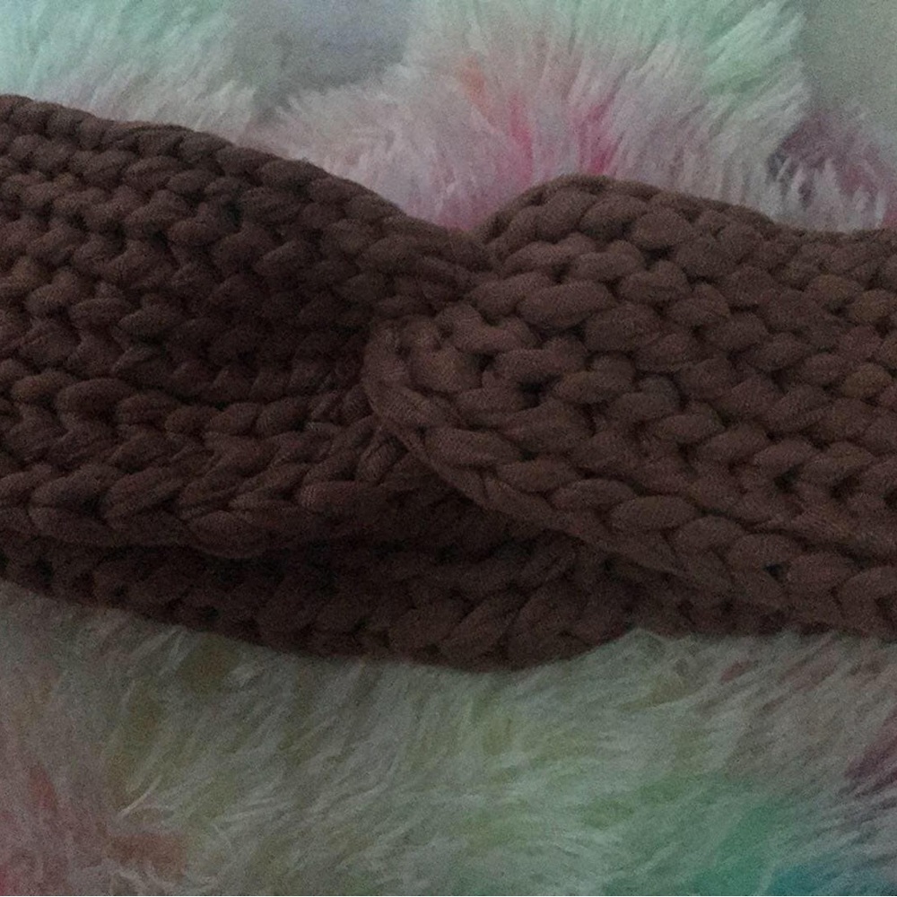 Warm Brown Knit Headband